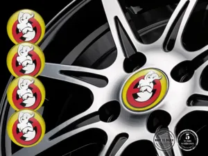 Wheel badge Racing Style High-Quality Dome Stickers